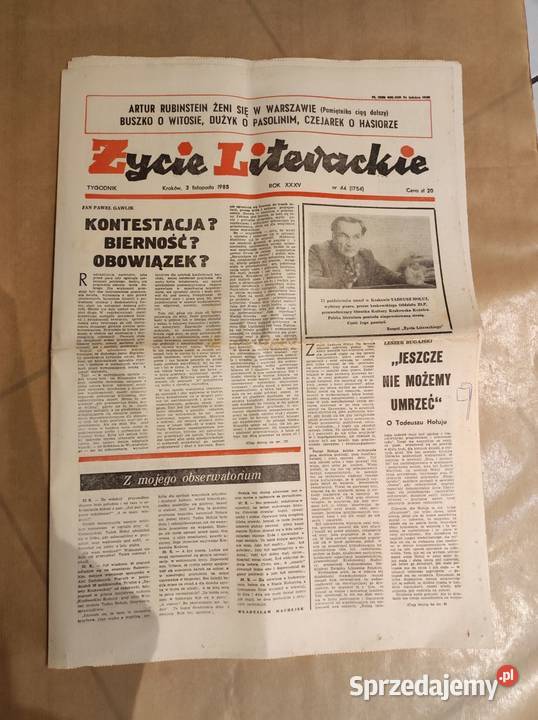 Życie Literackie 1985 44 1754 czasopismo vintage Kielce