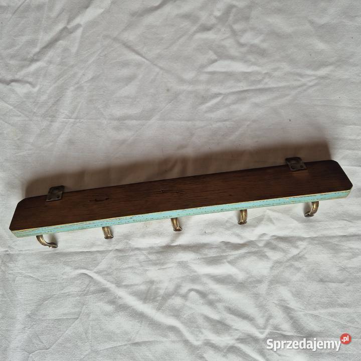 Wieszak prl vintage kuchnia 1960 z PRLu szaro Akcesoria kuchenne Brzesko sprzedam