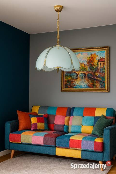 Lampa wisząca żyrandol Ikona lat 80 tych Vintage Wrocław