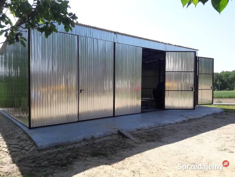 Garaż Blaszany Wiata o wymiarach 12x6m otwarta Bydgoszcz