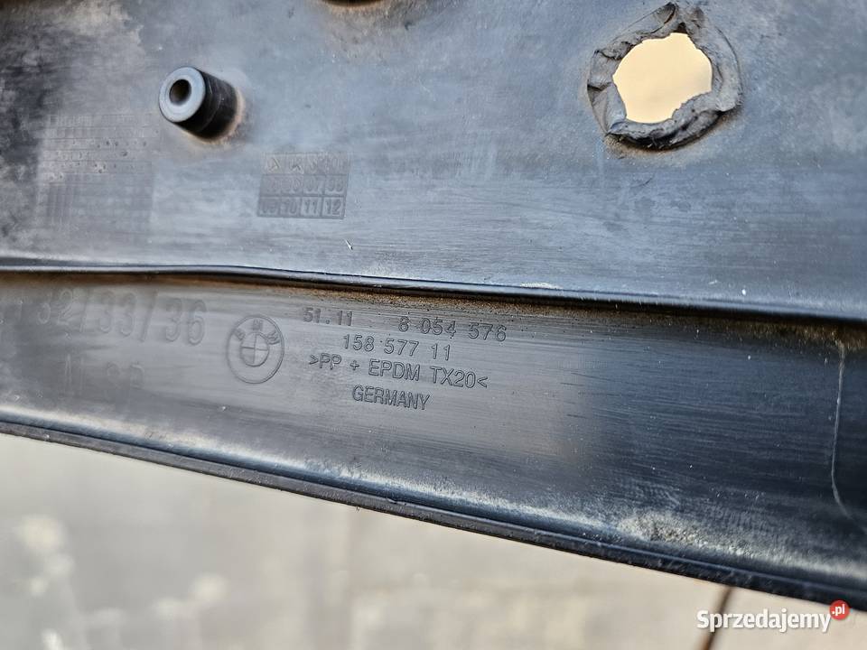 BMW F32 F33 F36 MPAKIET PODSTAWA TABLICY REJ osobowe Międzychód