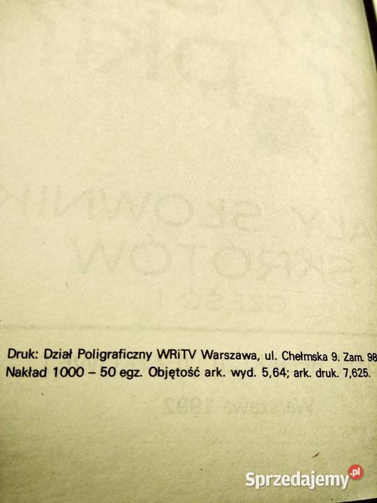 Ok Z Kropką Czy Bez Z kropką czy bez kropki unikatowe książki Bródn antykwariaty Warszawa