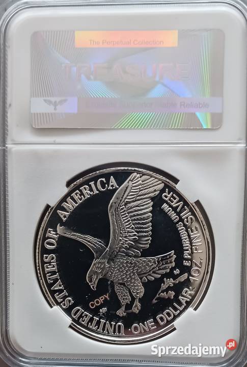 1 Dolar USA 2023 r Libertyplaterowane Slab Kopia