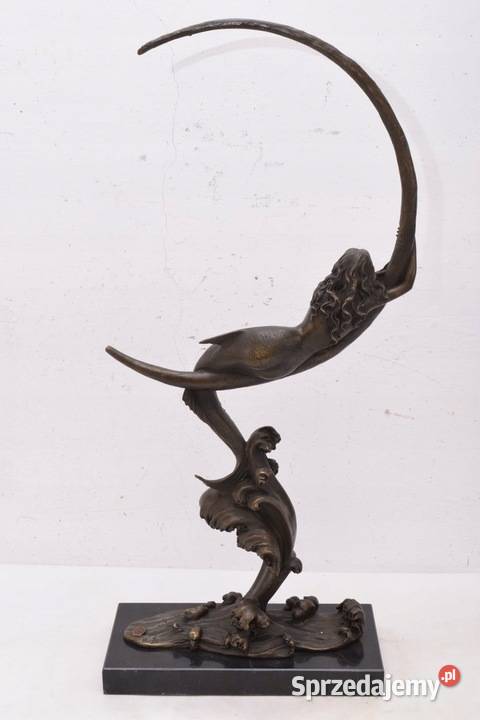 Syrena Na Księżycu Księżyc Nowoczesna Figura Rzeźby i figury Kraków