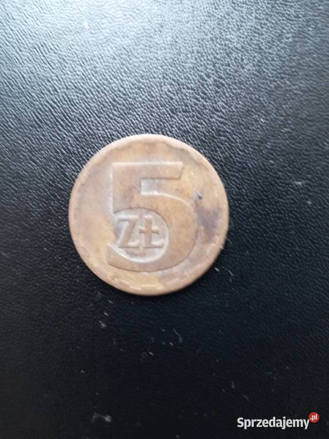 Moneta PRL 5 1975 BEZ ZNAKU MENNICZEGO Szczecinek