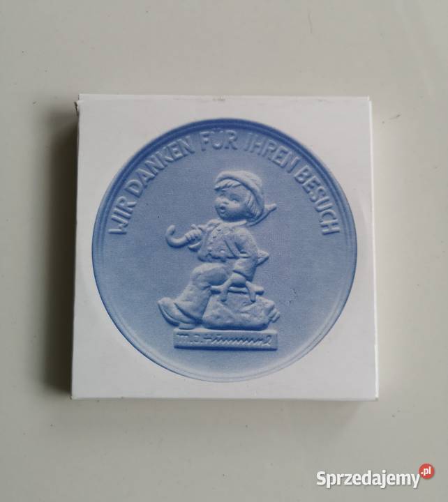 Plakietka medalion porcelanowy Goebel vintage Porcelana i szkło Toruń sprzedam