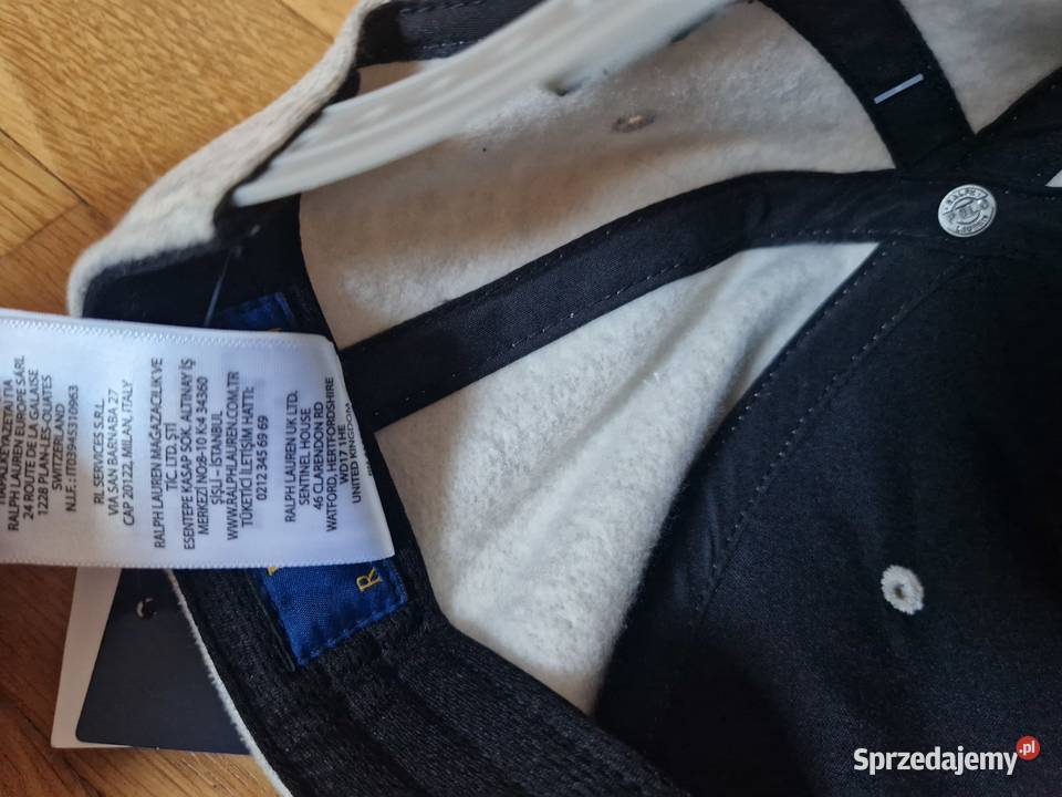 Nowa szara czapka z daszkiem Polo Ralph Lauren z małopolskie Bibice sprzedam