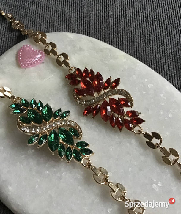 2 złociste bransoletki mazowieckie