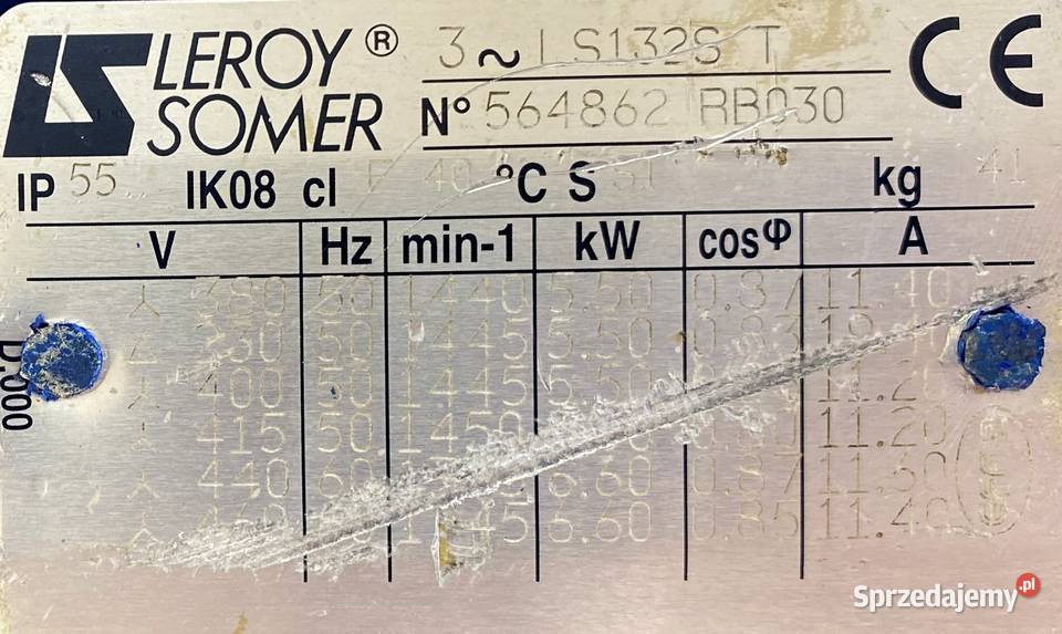 silnik elektryczny 55kW 1445obr 3fazowy