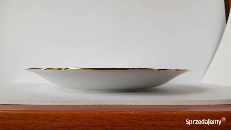 Stara sygnowana porcelanowa patera talerz ok 30 śląskie Dąbrowa Górnicza