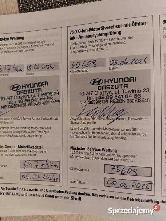 Sprzedam Hyundai Tucson 16 tgdi 177 2019 Olsztyn