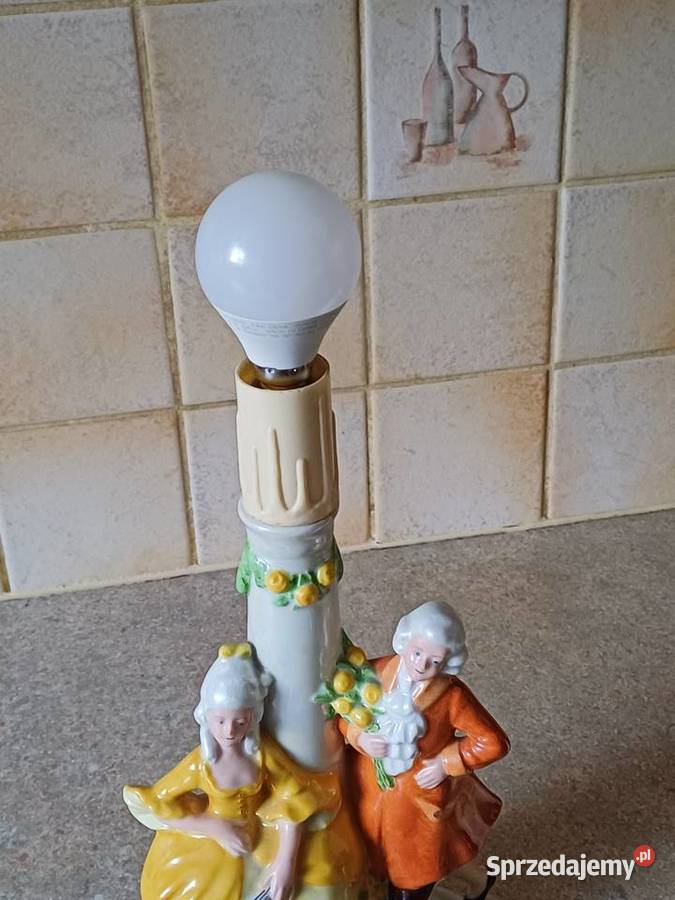 vintage lampka porcelanowa Nowy Targ