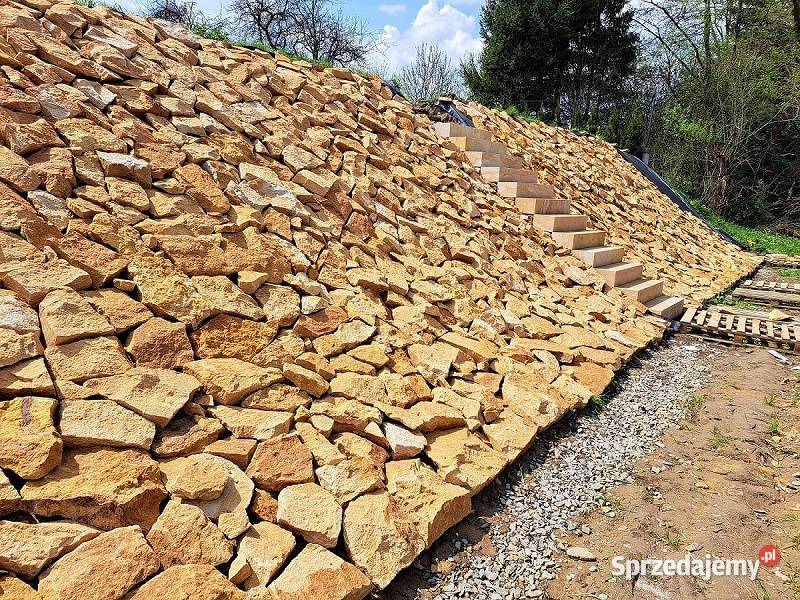Kamień płaski naturalny ogrodowy dekoracyjny Wielgomłyny