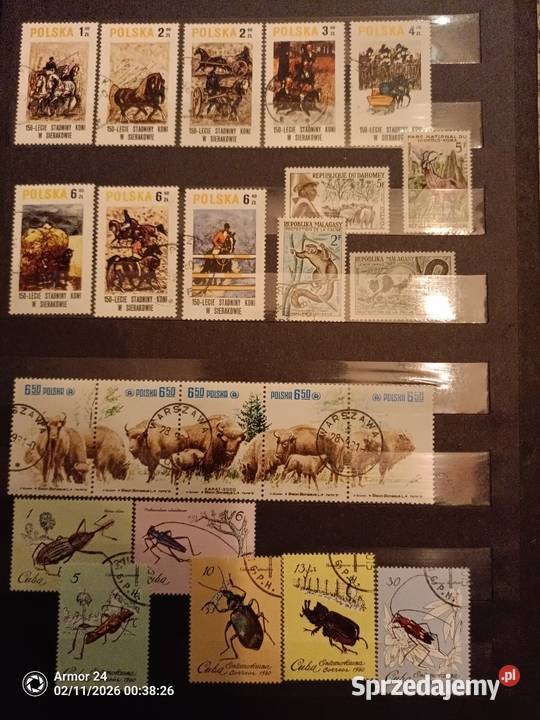 Znaczki klaser zwierzęta gady ptaki pieski kotki mazowieckie sprzedam