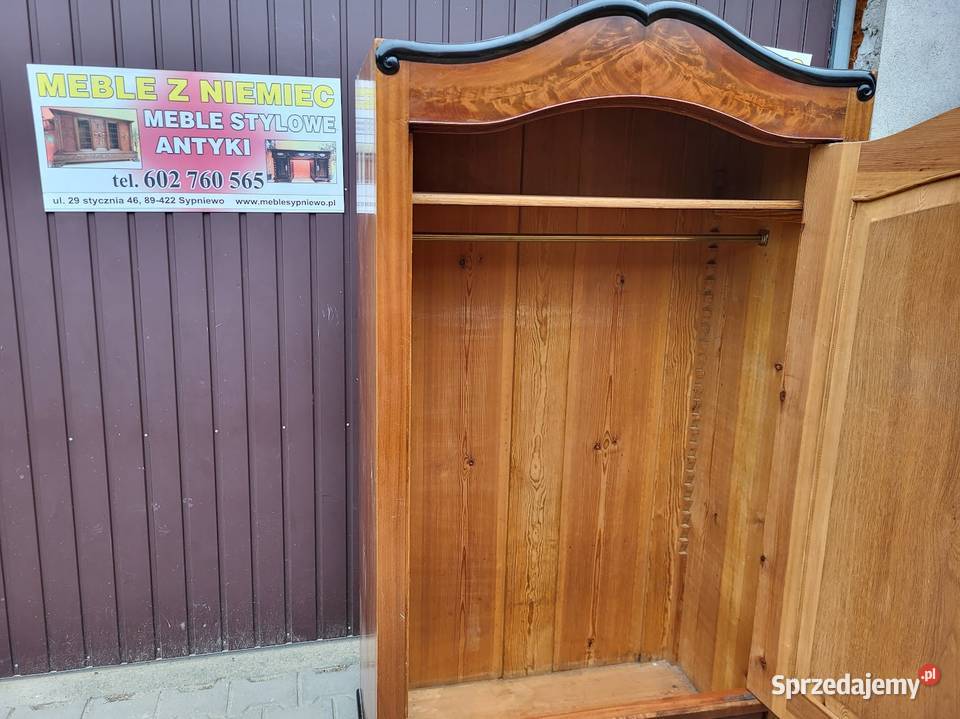 Stara szafa garderobiana w stylu biedermeier 98cm Sypniewo sprzedam
