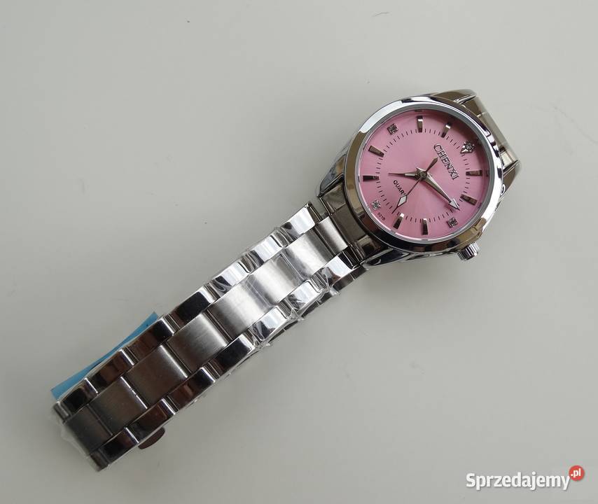 Zegarek damski różowy Chenxi bransoleta stalowa Zegarki Gorzów Wielkopolski