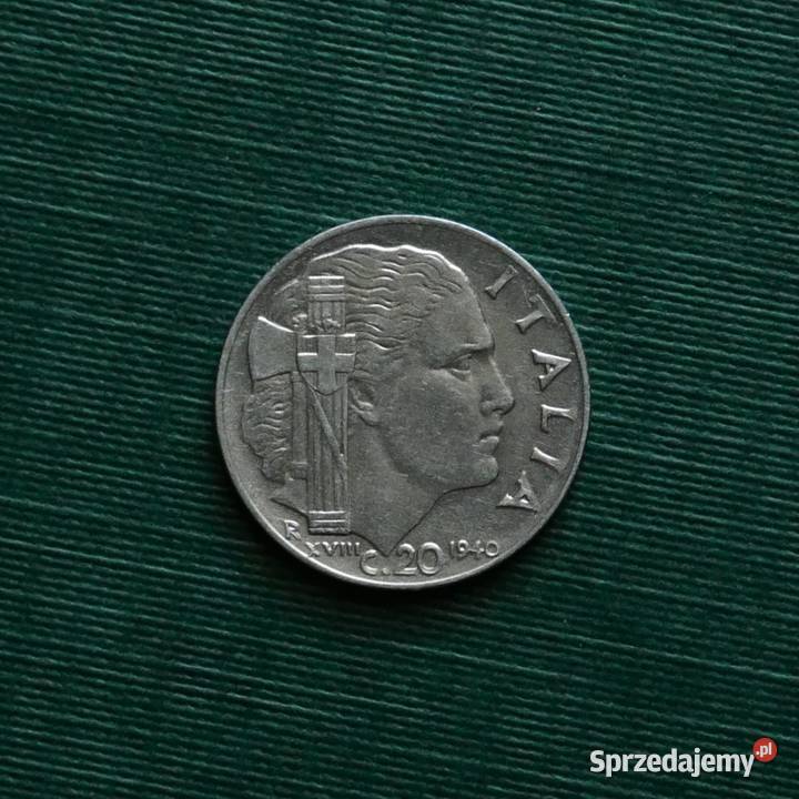 WŁOCHY 20 centesimi 1940r Gliwice