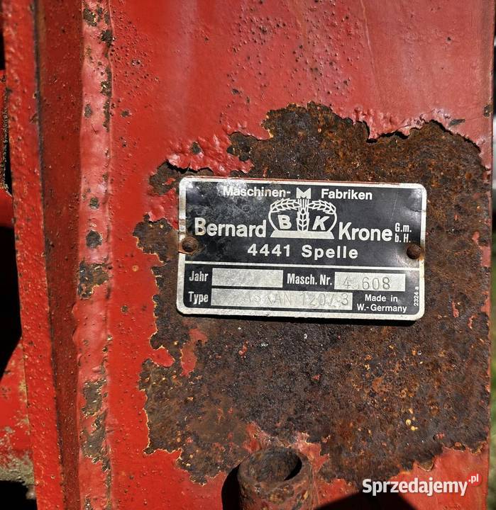 Pług 3 skibowy Krone Askan 1203 szerokość Krone Pługi mazowieckie Osiny