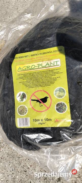 Siatka ochronna na drzewa przeciw ptakom 10x10 dolnośląskie Lubin sprzedam