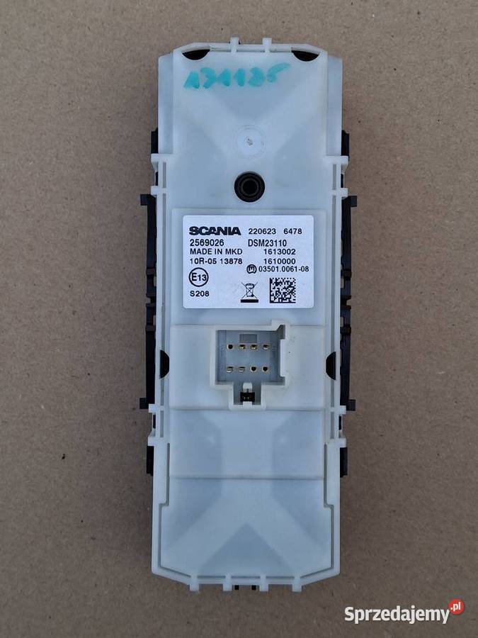 SCANIA R S PANEL STEROWANIA SZYB LUSTEREK LEWY