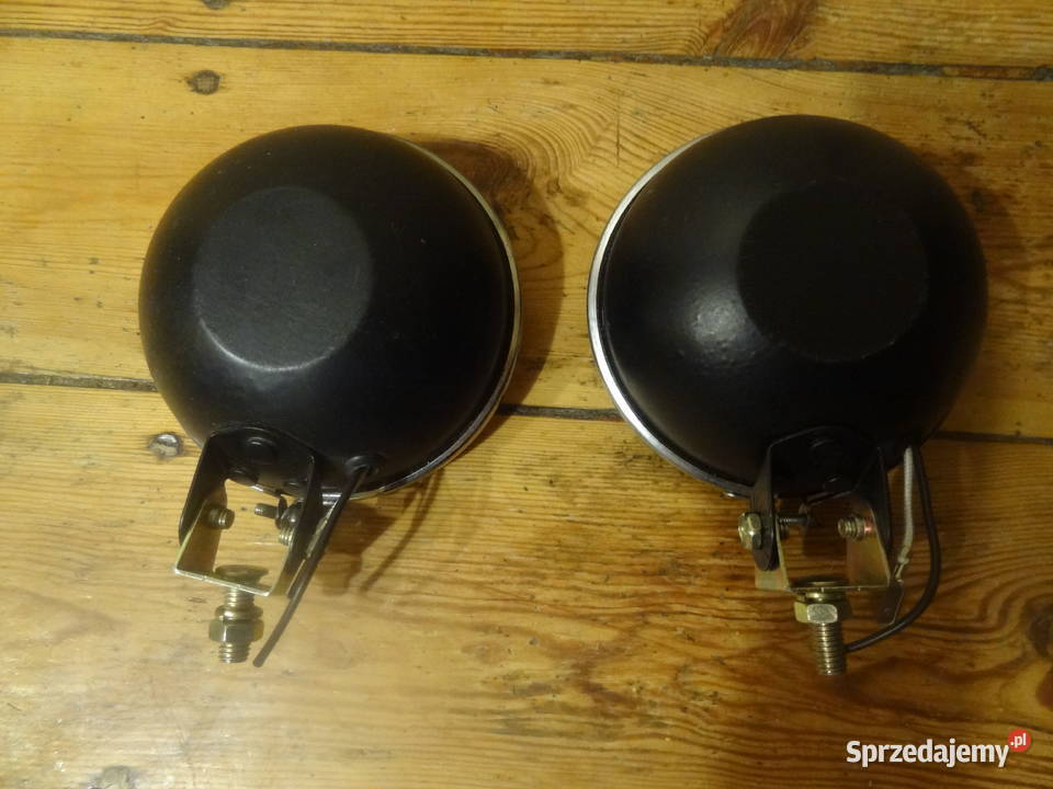 Lampa robocza okrągła metalowa 91mm z żarówką wielkopolskie