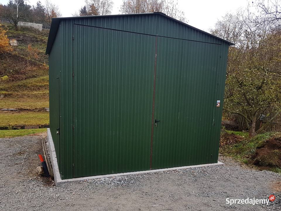 Blaszana hala 46m ciemnozielona matowa Nieruchomości Kraków