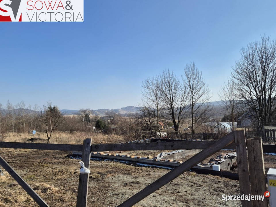 Działka z pozwoleniem na budowę i fundamentami asfalt dolnośląskie