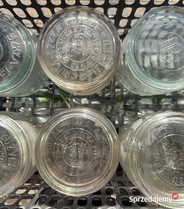 Słoiki weck z deklami sprężynkami z lat PRLu łódzkie Łódź