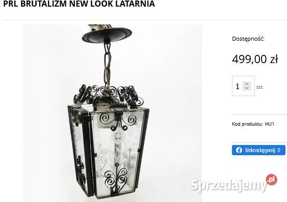 Stylowa Lampa Sufitowa do Przedpokoju Ganku Holu małopolskie Kraków