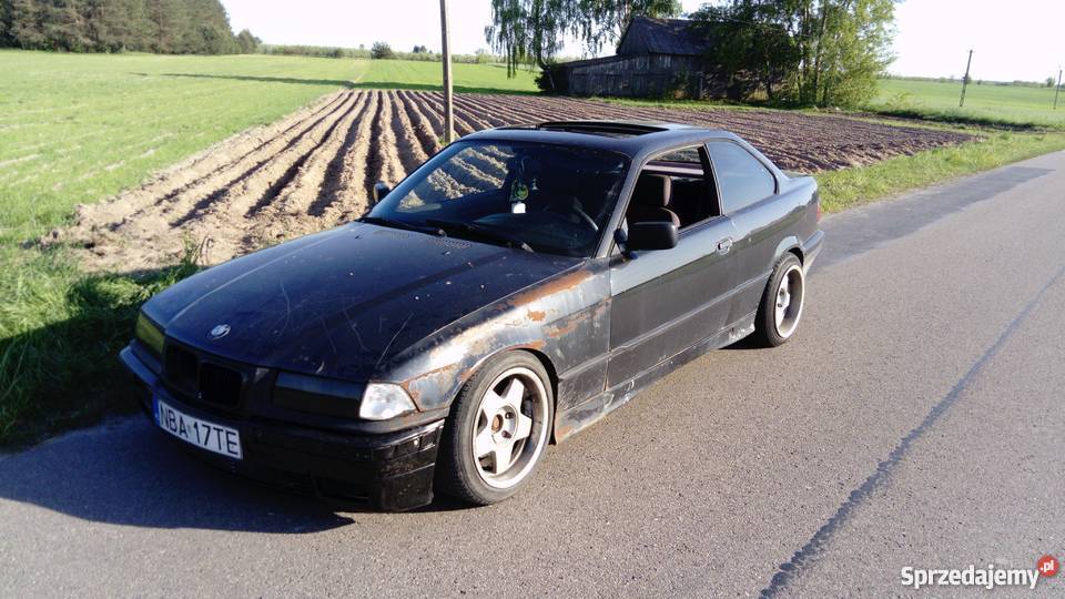 Bmw e36 coupe czarna gleba borbet xenon wspomaganie kierownicy Siedlce