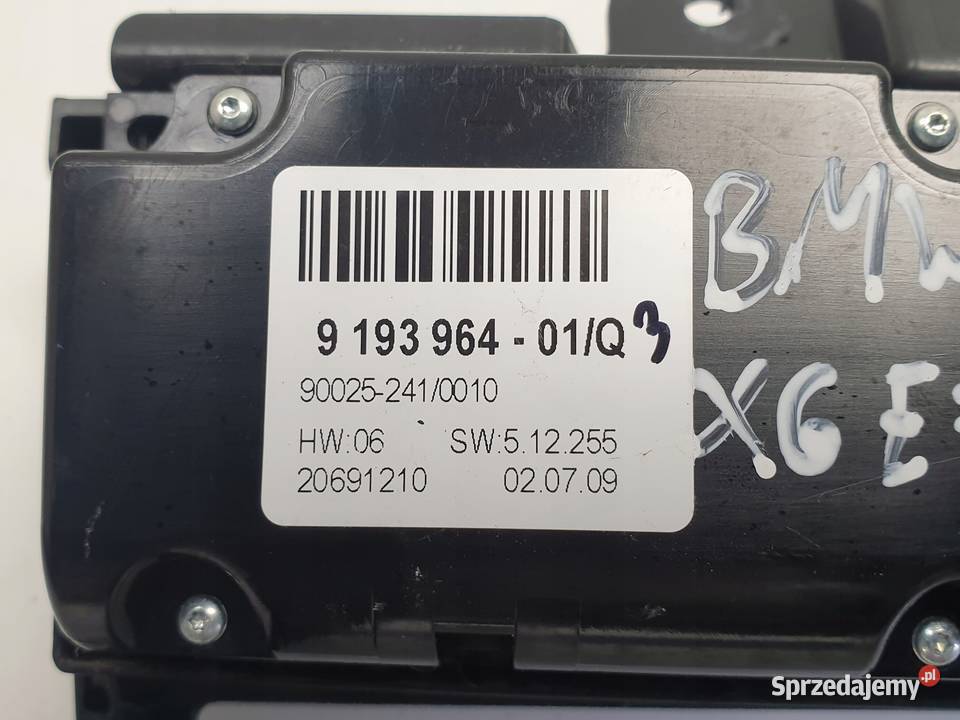 PANEL KLIMATYZACJI BMW X6 E71 Nawiewu Ramka osobowe