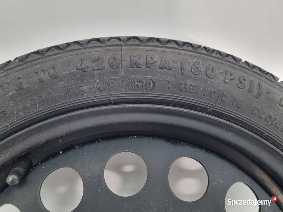 KOŁO ZAPASOWE DOJAZDOWE Opel Astra J Zafira C Samochodowe Samochodowe Chełm