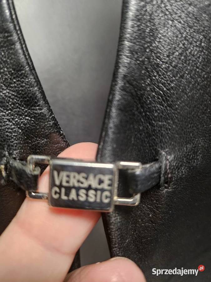 Kurtka skora naturalna versacze Wiatrówka  Mucharz