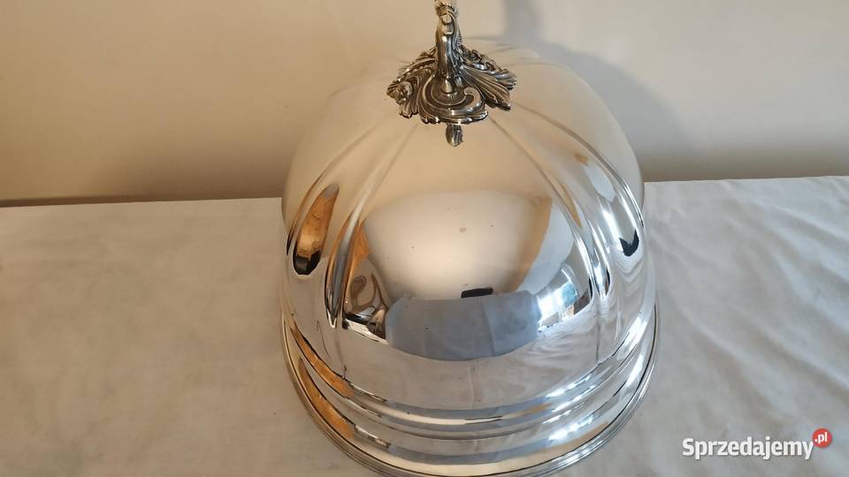 Antyczna angielska pokrywa do mięsa Antyki Piła