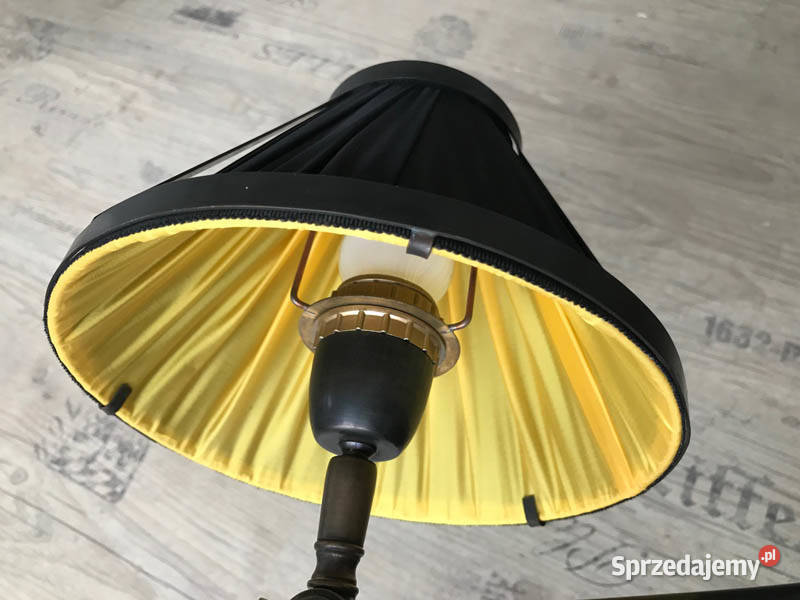 Lampa retro kinkiet 1 metal materiał czarnyzłoty czarny
