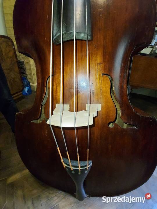 Kontrabas44Corolus Hellmer1776r Sygnowany z kontrabasy Jędrzejów sprzedam