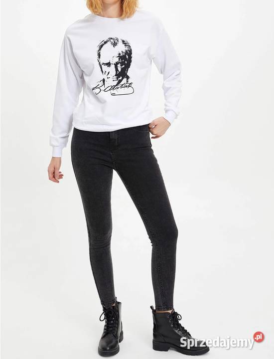 Bluza z nadrukiem BEYAZ ATATRK DEFACTO Rozmiar 40(L) Zamość