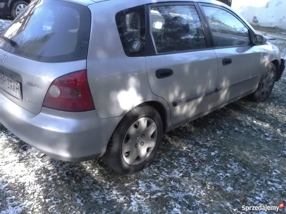 sprzedam honda civic uszkodzona okazja 100KM Brzozów