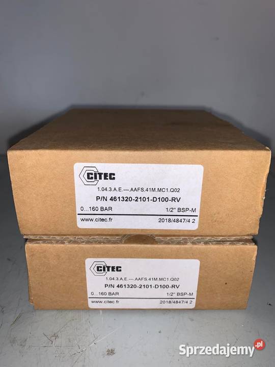 Citec Manometr 461320 2101D100RV 12 0160bar Pozostałe Warszawa
