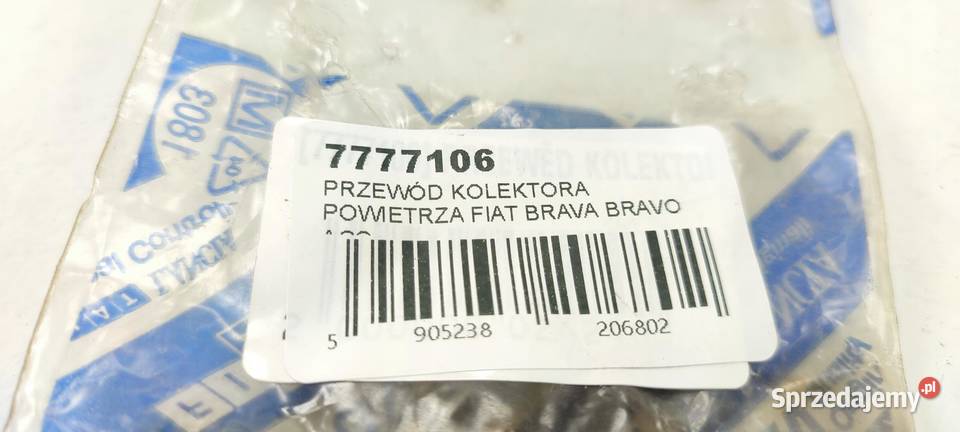 PRZEWÓD KOLEKTORA POWIETRZA FIAT BRAVA BRAVO ASO