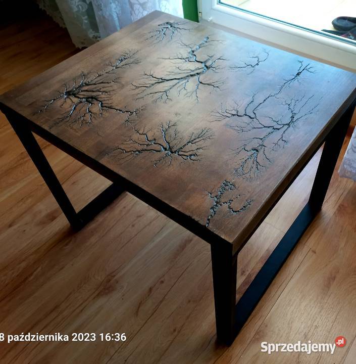 Stolik kawowy drewniany 47cm Dąbrowa Górnicza