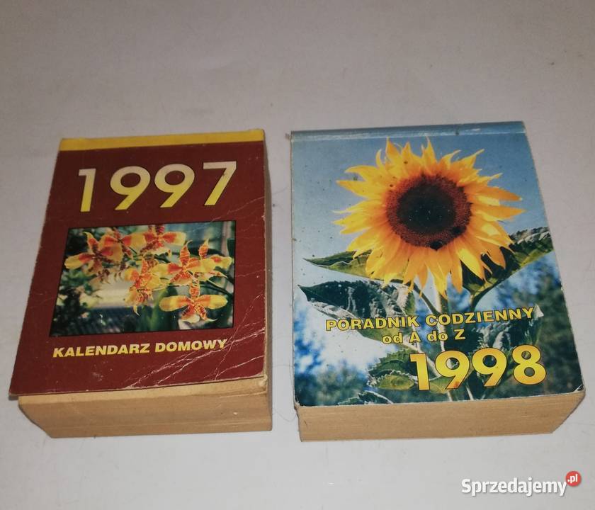 Kalendarz wydzierany 1997 i 1998 roku Antyki, Sztuka, Kolekcje mazowieckie Warszawa sprzedam