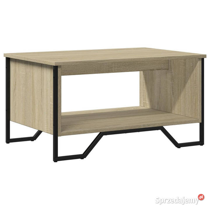 Stolik kawowy dąb sonoma 75x51x40 materiał