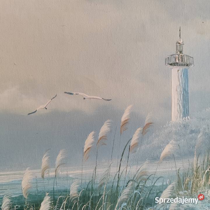 Duży obraz ręcznie malowany ojej na płótnie Wola Łużańska