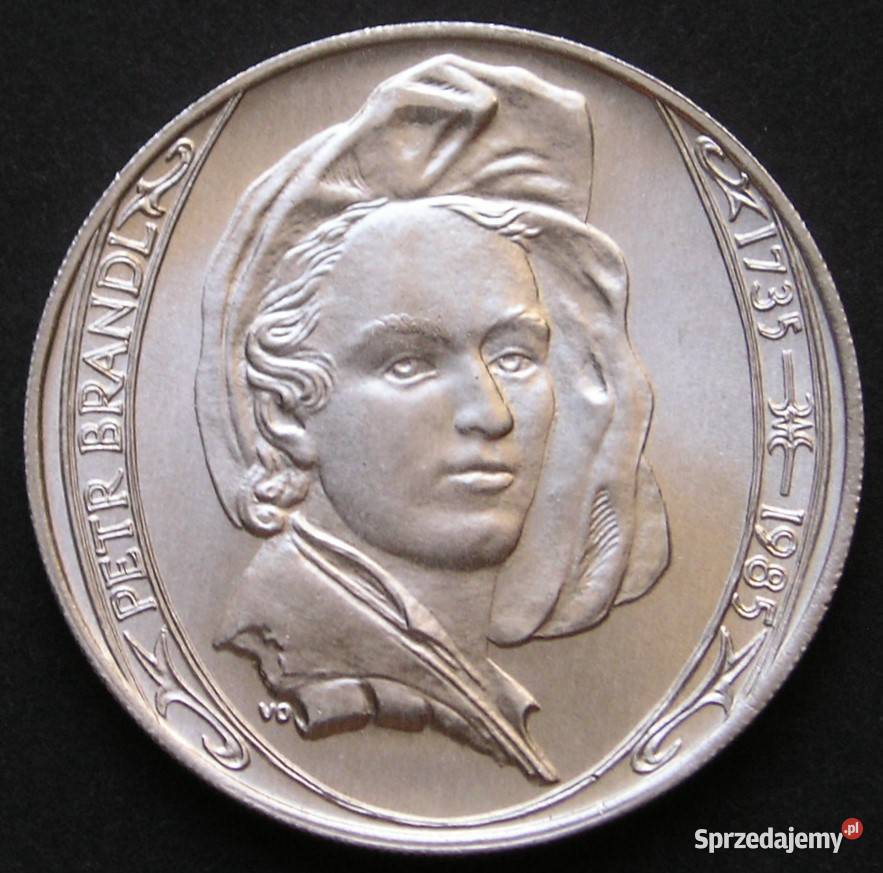 Czechosłowacja 100 koron 1985 Brandl SREBRO stan łódzkie