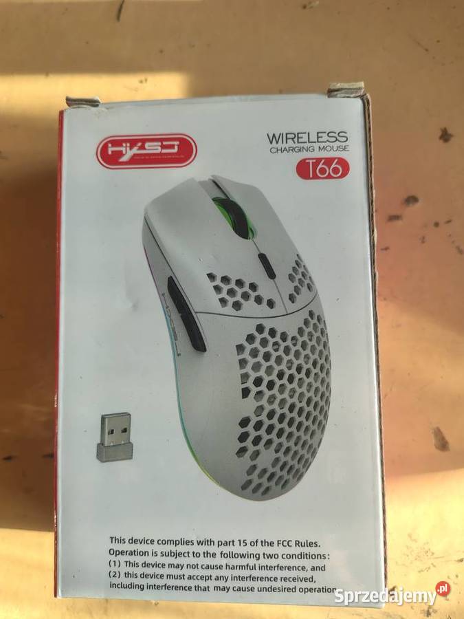 T66 RGB 24G bezprzewodowa mysz do gier RGB