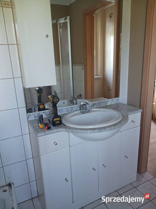 Szafka do Łazienki Łazienkowa Marmurowy Blat Trzebiatów