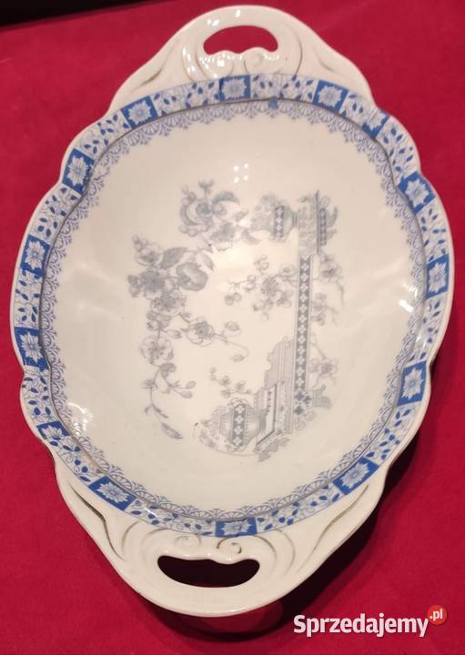 PATERA CHINA BLAU
z rzadką czerwona sygnaturą Porcelana i szkło łódzkie