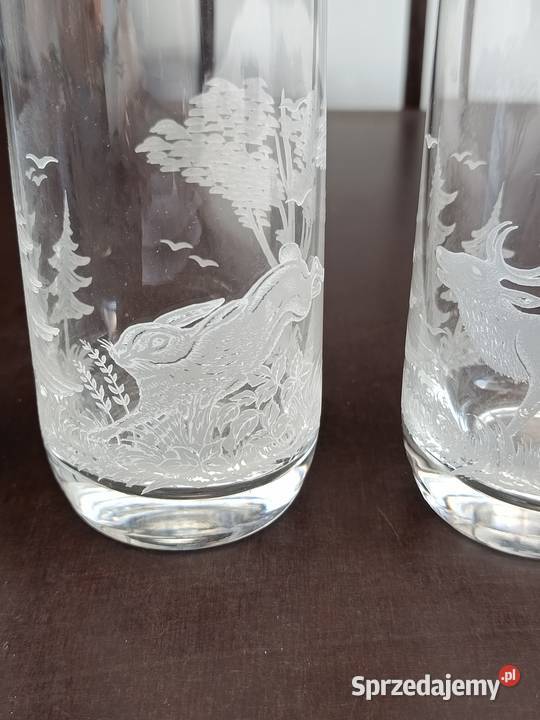 Szklanki z motywami zwierząt 4 mazowieckie Warszawa