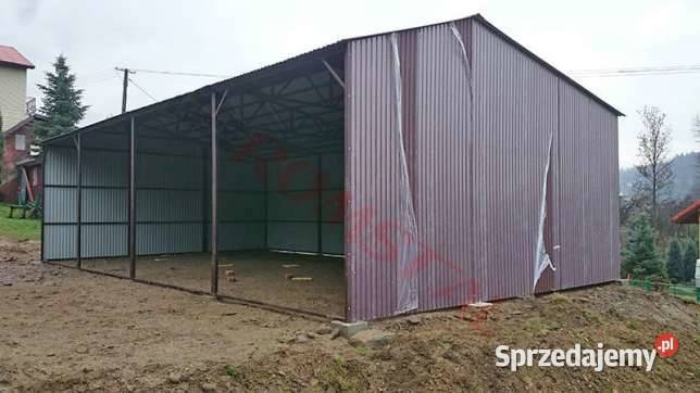 Jednospadowy GRAFITOWY GARAŻ BLASZANY Brama Okna Pleszew